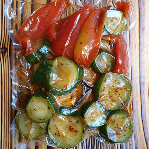 Grill vegetables for cooking 850g
