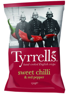 Tyrrell's čipsi ar saldo čili un sarkanajiem pipariem (150 g)