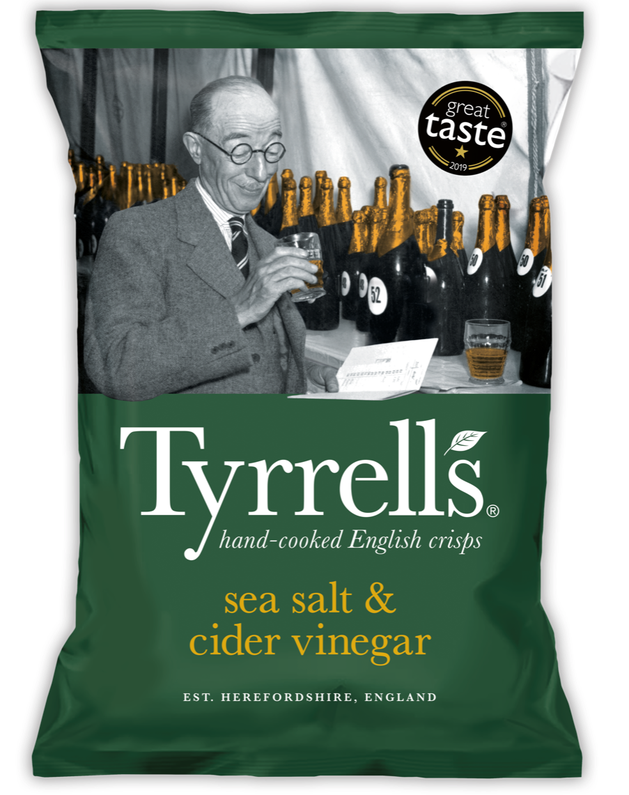Tyrrell's chips with salt & vinegar 150g